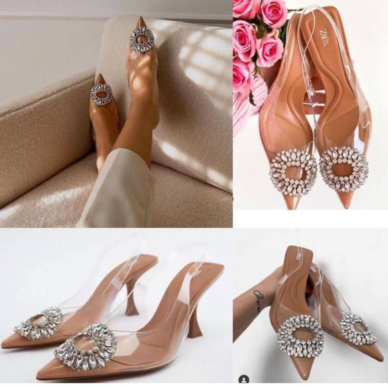 Ladies Transparent Glass Heel Sandals  CartRollers ﻿Online Marketplace  Shopping Store In Lagos Nigeria