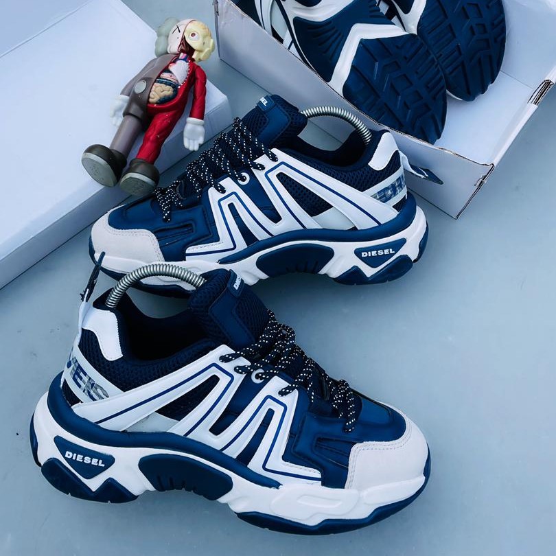 MEN'S BLUE/WHITE FASHION TRAINERS/SNEAKERS