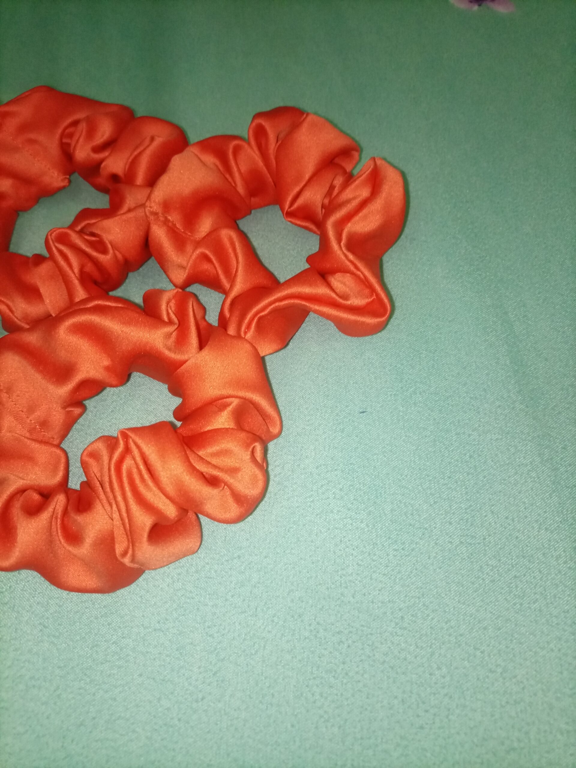 3pcs orange red hair scrunchie