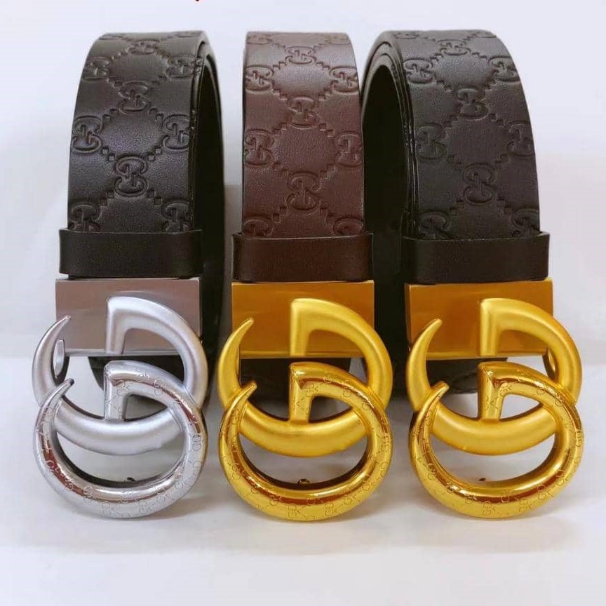 COUTURE FASHION BUCKLE LEATHER BELT