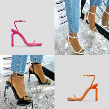 Classy ankle strap ladies heel Sandals
