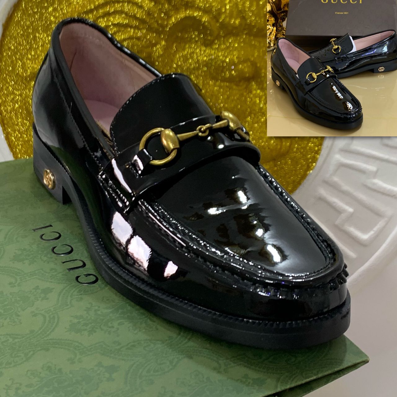DESIGNERS FASHION PATENT LOAFER SHOES