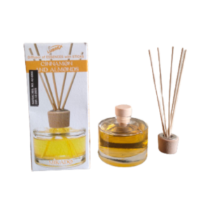 LUBREX CINNAMON AND ALMOND REED DIFFUSER AIRFRESHENER WITH STICKS 50ML