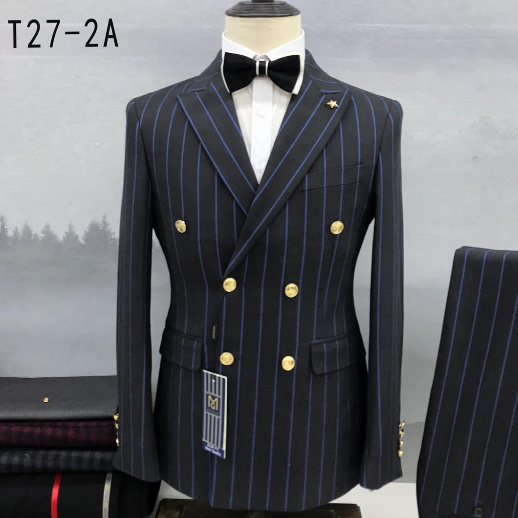 MALIGAN CLASSIC PINSTRIPE DOUBLE BREASTED SUIT