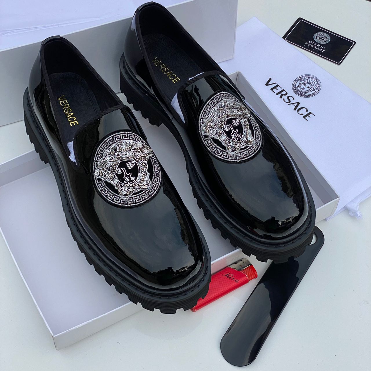 HIGH QUALITY PATENT LOAFER SHOES