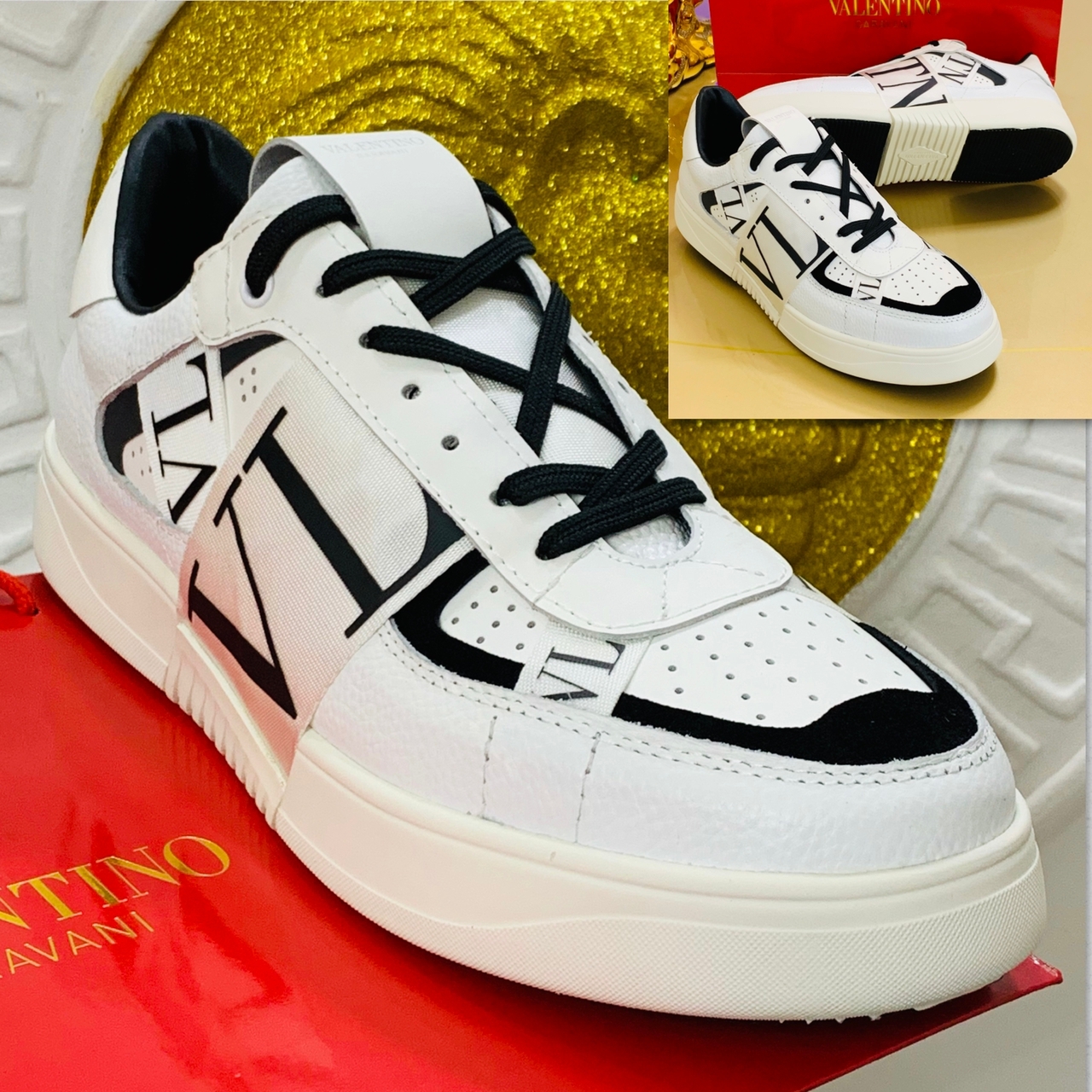 DESIGNERS SUMMER LEATHER TRAINER SNEAKERS