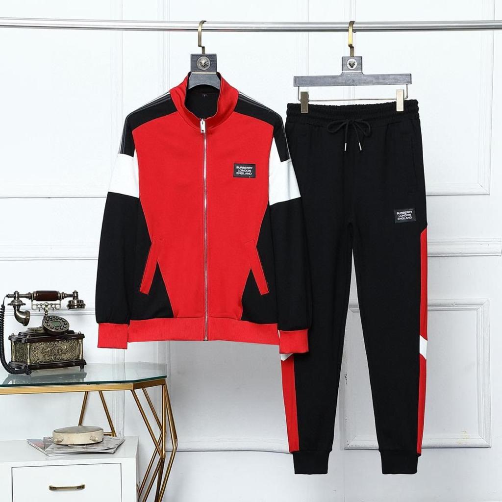 FASHION COLLAR UP AND DOWN HOODIE SWEATPANTS