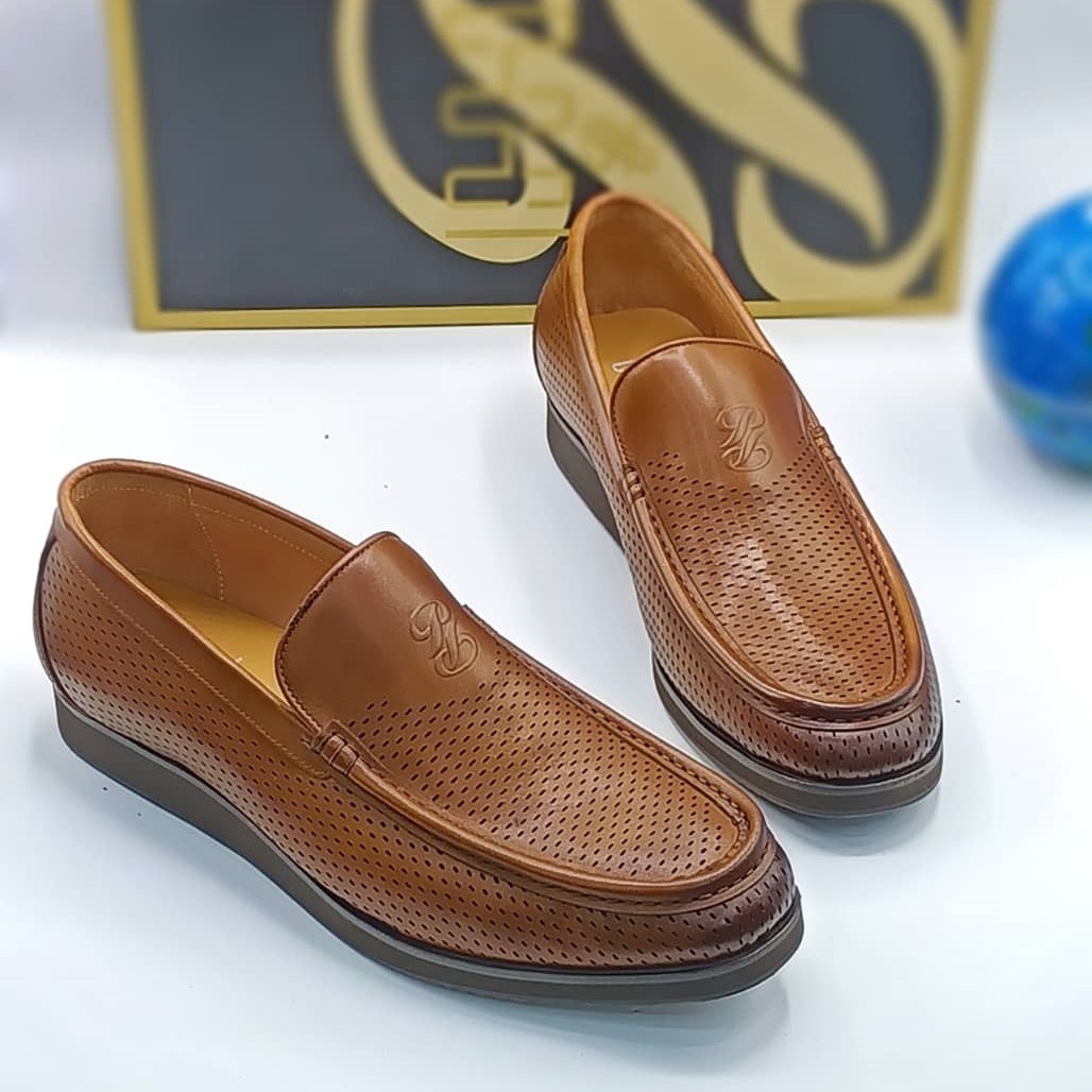 QUALITY PERFORATED DESIGNER SLIP-ON LOAFERS