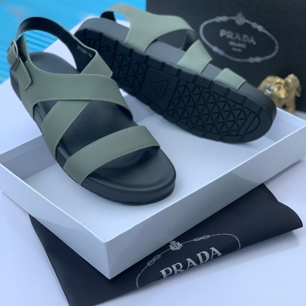 Slingback buckle designer sandals for men