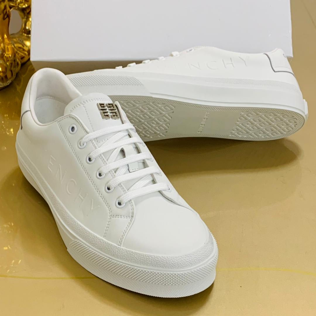 DESIGNERS LEATHER EMBOSSED SNEAKERS