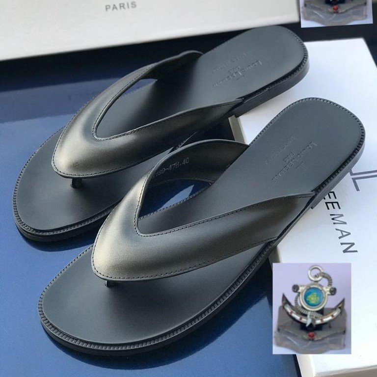 QUALITY CLASSIC LEATHER PALM SLIDES
