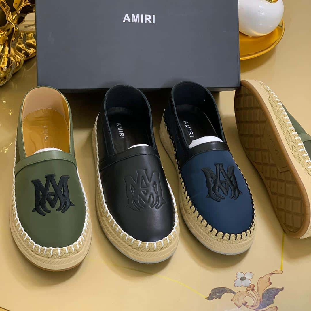 DESIGNERS EMBROIDERED LEATHER LOAFERS