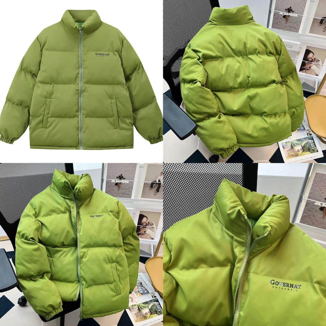 QUALITY SOLID LEATHER PUFFER JACKET