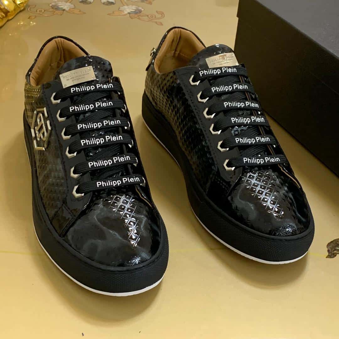 AUTHENTIC EMBOSSED HIGH LEATHER SNEAKERS