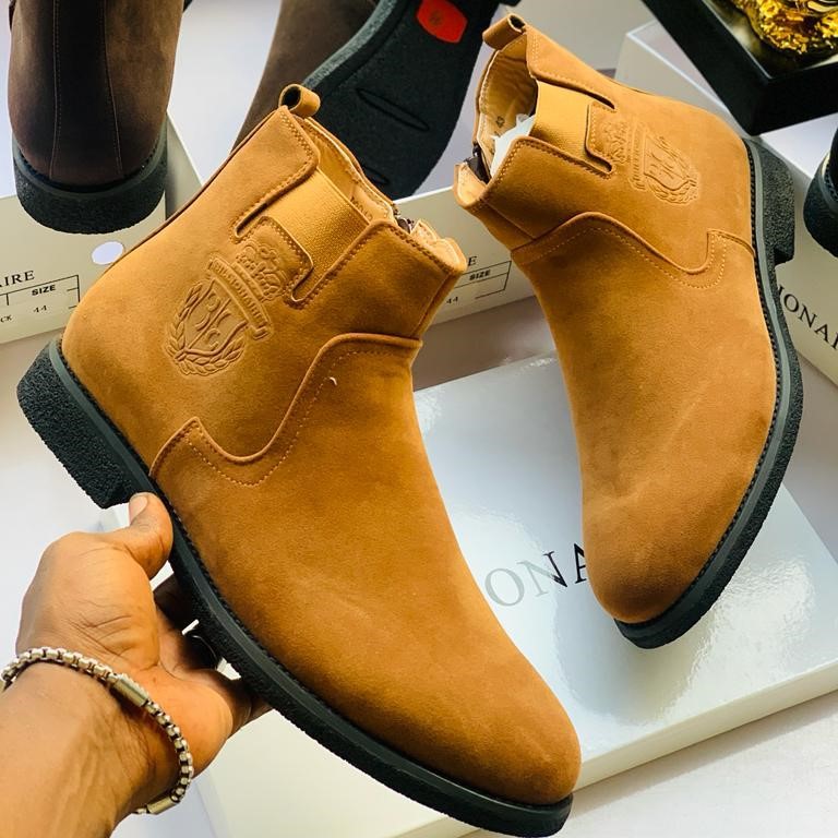 CHELSEA DESIGNERS SUEDE BOOTS