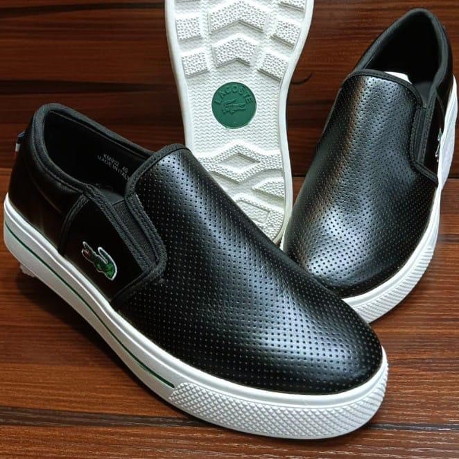 DESIGNERS SLIP ON LEATHER SNEAKERS