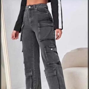 Black Combat Luxury Women Jeans 2